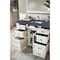 James Martin Vanities Bristol 48in Single Vanity, Bright White w/ 3 CM Charcoal Soapstone Quartz Top 157-V48-BW-3CSP - alternate 3